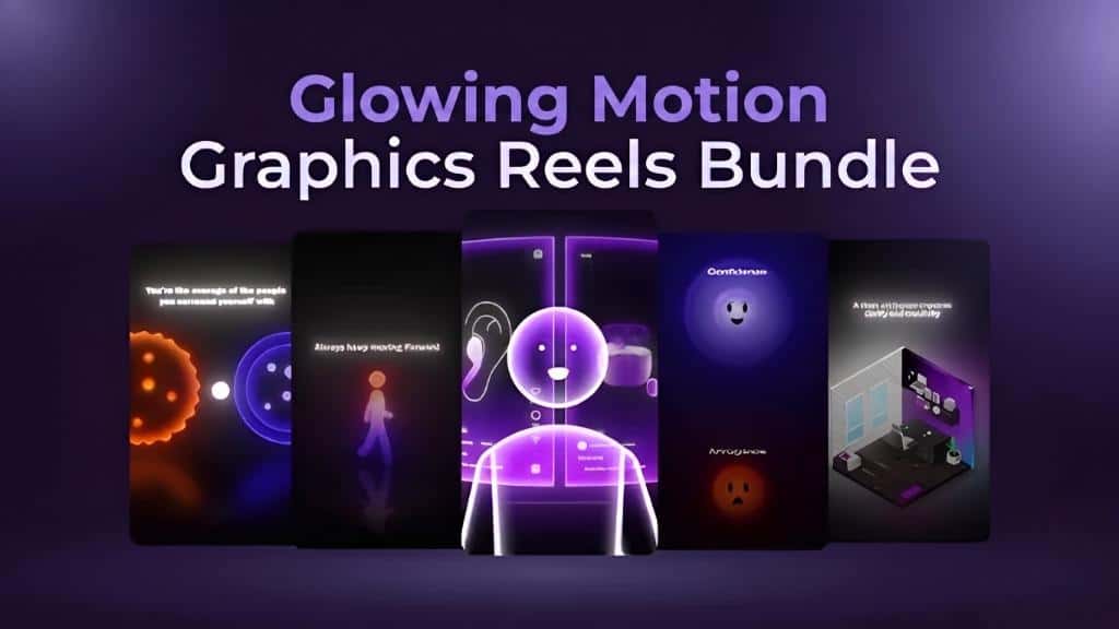 2k+ Glowing Motion Graphics Reels